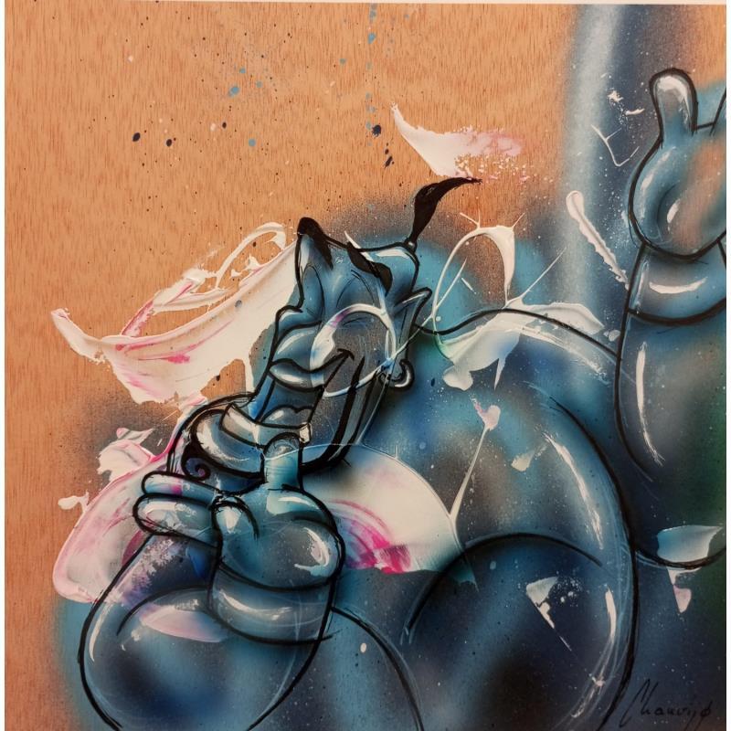 Gemälde Genie von Chauvijo | Gemälde Pop-Art Pop-Ikonen Graffiti Acryl Harz