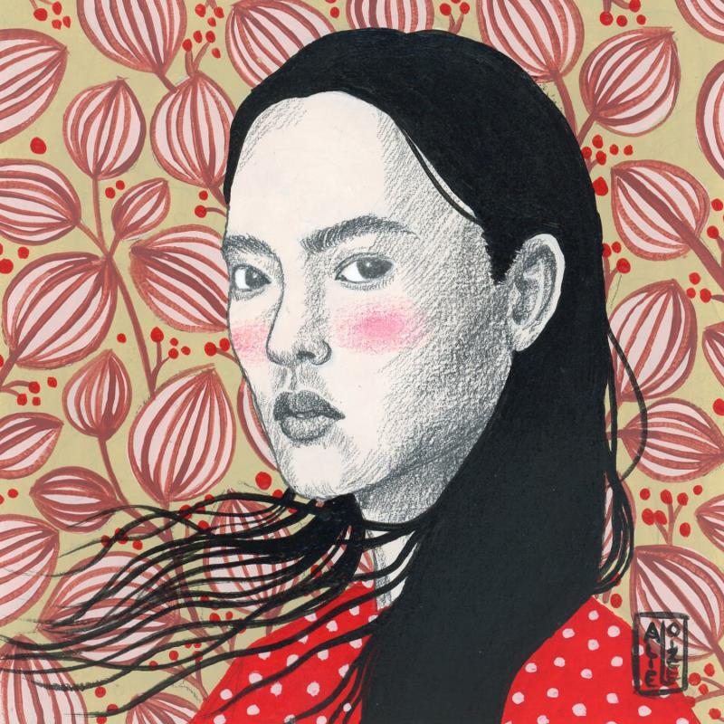 Peinture Sayuri par Alie Loizel | Tableau Figuratif Acrylique Portraits