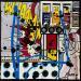 Painting WHAAM! by Costa Sophie | Painting Pop-art Pop icons Acrylic Gluing Upcycling