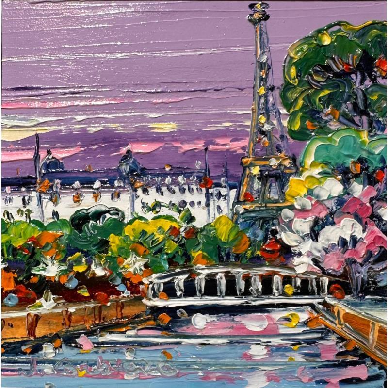 Painting Soirée mauve, Paris  by Corbière Liisa | Painting Figurative Oil Landscapes