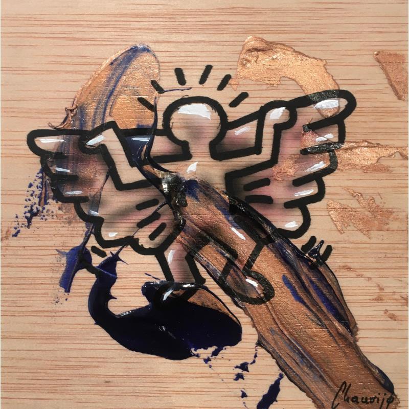 Painting KH Angel by Chauvijo | Painting Pop-art Acrylic, Graffiti, Resin Pop icons