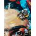 Peinture Frida Kahlo par Caizergues Noël  | Tableau Pop-art Icones Pop Acrylique Collage