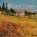 Peinture Fleurs en automne par Daniel | Tableau Impressionnisme Paysages Huile