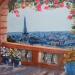 Painting Terrasse avec vue sur la tour Eiffel  by Degabriel Véronique | Painting Realism Landscapes Urban Life style Oil