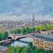 Painting PARIS by Euger | Painting Figurative Society Landscapes Urban Acrylic