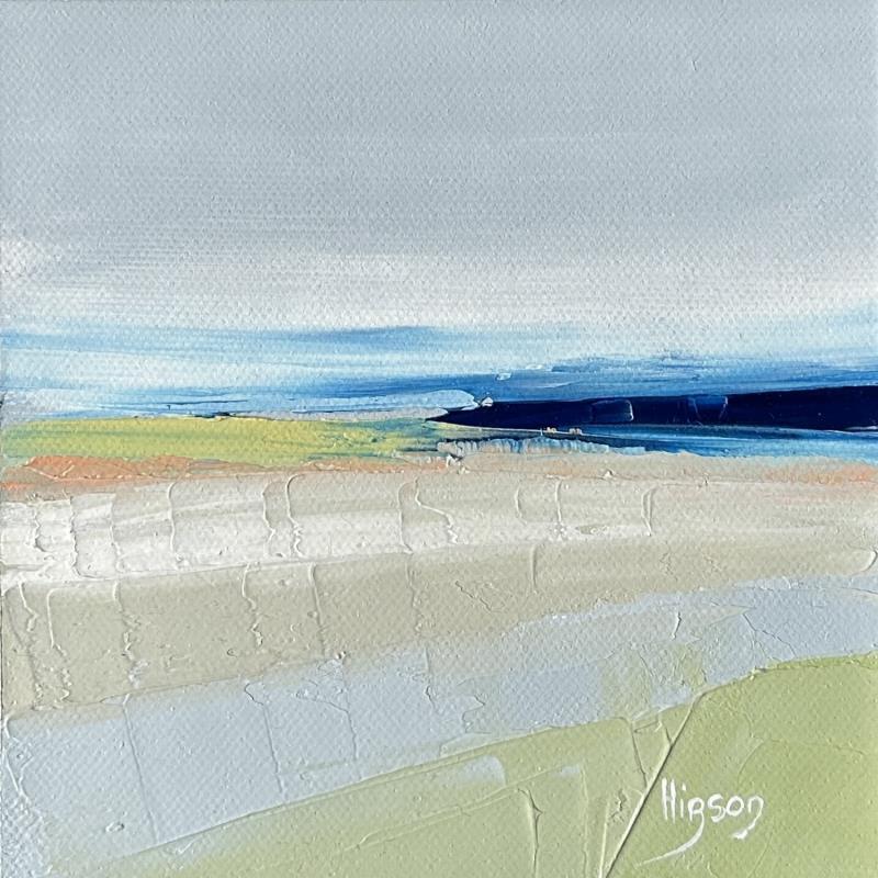 Painting Marée basse 1 by Hirson Sandrine  | Painting Abstract Landscapes Marine Minimalist Oil