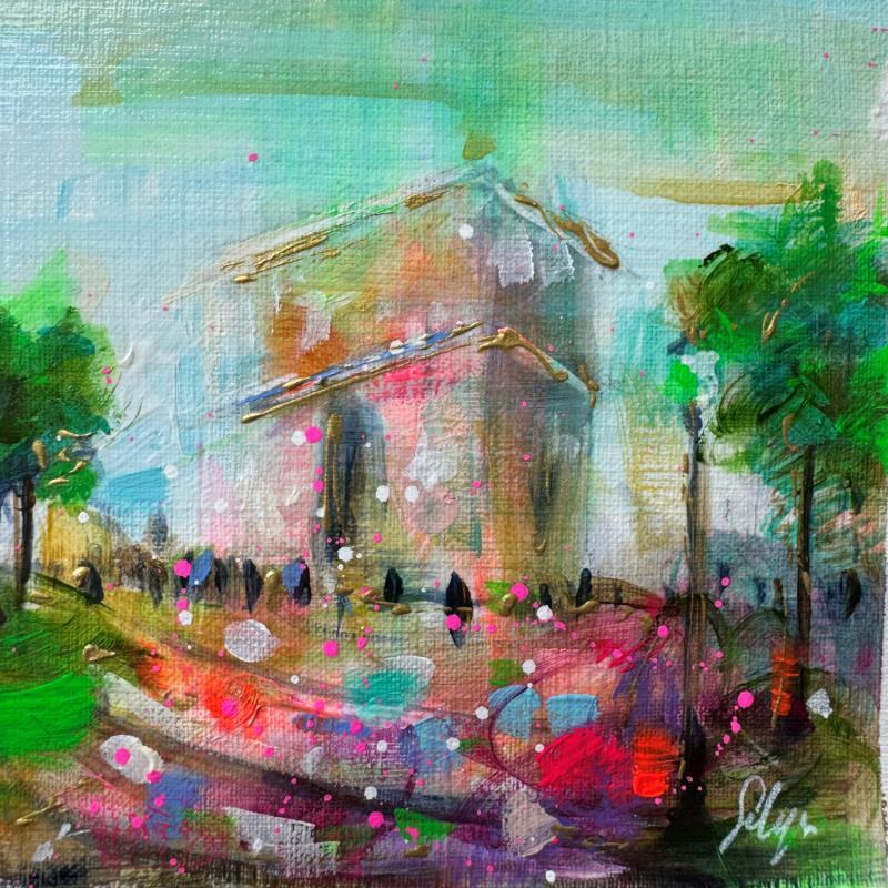 Painting L'Etoile by Solveiga | Painting Figurative Architecture Acrylic