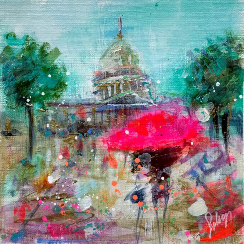 Painting Pantheon  by Solveiga | Painting Impressionism Acrylic Architecture, Life style, Urban