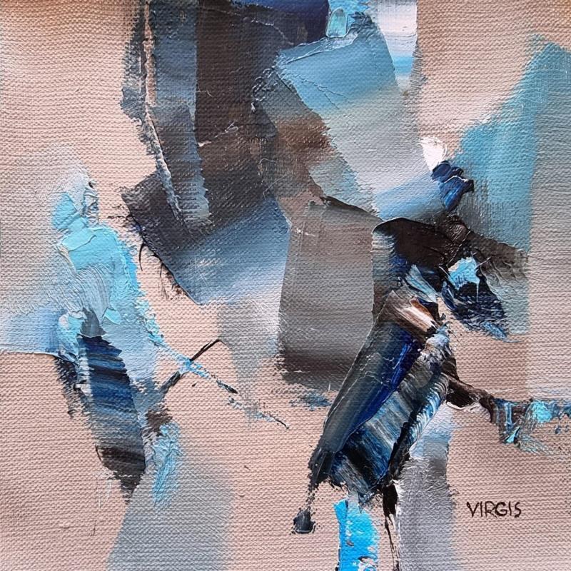 Painting Peace is disturbed by Virgis | Painting Abstract Minimalist Oil