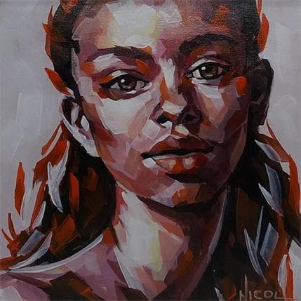Painting Layla by Vacaru Nicoleta  | Painting Figurative Acrylic Portrait