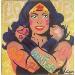 Peinture WONDER WOMAN par Kedarone | Tableau Pop-art Icones Pop Graffiti Acrylique