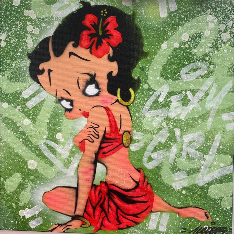 Painting BETTY BOND by Kedarone | Painting Pop-art Pop icons Graffiti Acrylic