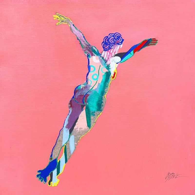 Painting Saut de l'Ange by Cressanne | Painting Figurative Nude