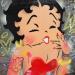 Peinture Betty Boop Smile par Kedarone | Tableau Pop-art Icones Pop Graffiti Acrylique