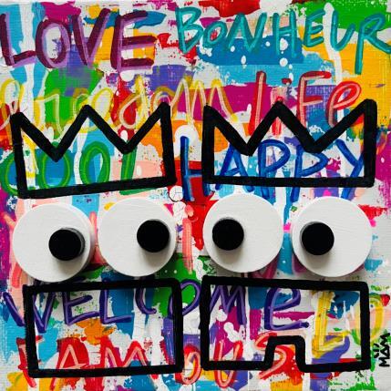 Painting LOVE POTES by Mam | Painting Pop-art Acrylic Pop icons, Portrait, Society