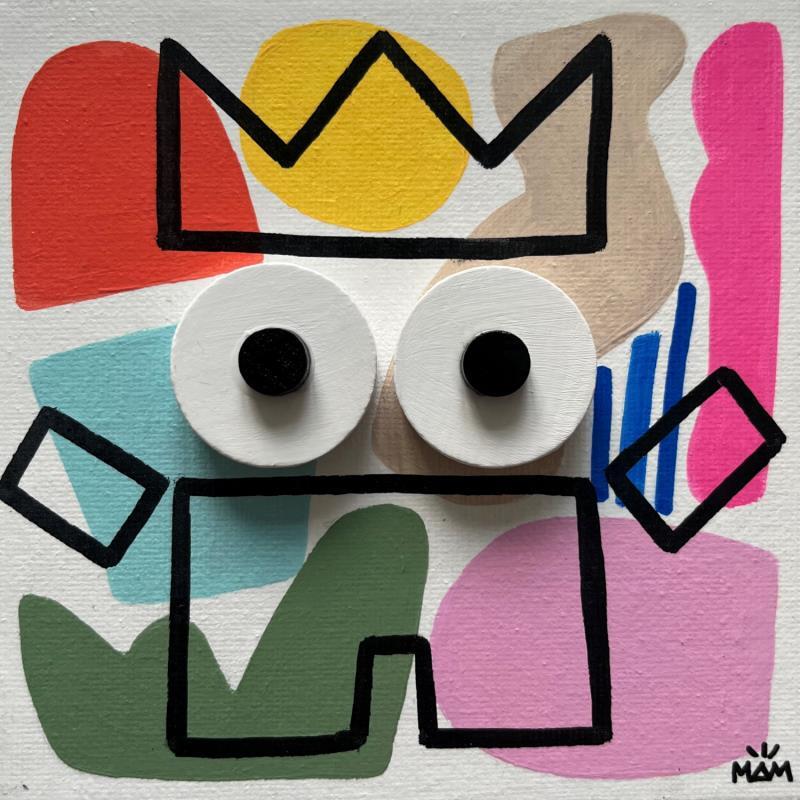 Painting YOUPI by Mam | Painting Pop-art Society Pop icons Minimalist Acrylic