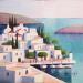 Painting AP102 VILLAGE CRETOIS 3 by Burgi Roger | Painting Figurative Landscapes Urban Marine Acrylic