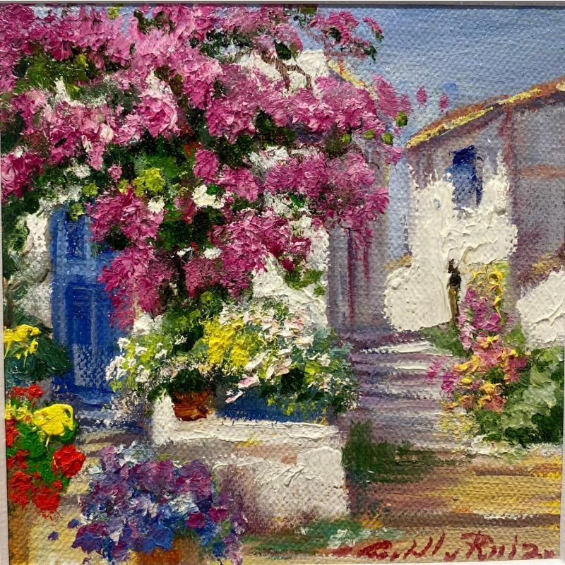 Painting Portal florido by Cabello Ruiz Jose | Painting Impressionism Oil Life style