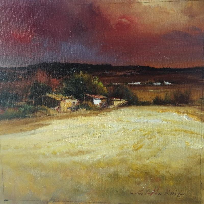 Painting La tarde by Cabello Ruiz Jose | Painting Impressionism Oil Landscapes