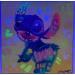 Peinture STITCH par Kedarone | Tableau Pop-art Icones Pop Graffiti Acrylique