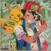 Painting PIKACHU SACHA by Kedarone | Painting Pop-art Pop icons Graffiti Acrylic