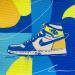 Painting Jordan by Revel | Painting Pop-art Pop icons Acrylic