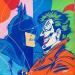 Peinture Batman VS Joker par Revel | Tableau Pop-art Icones Pop Acrylique