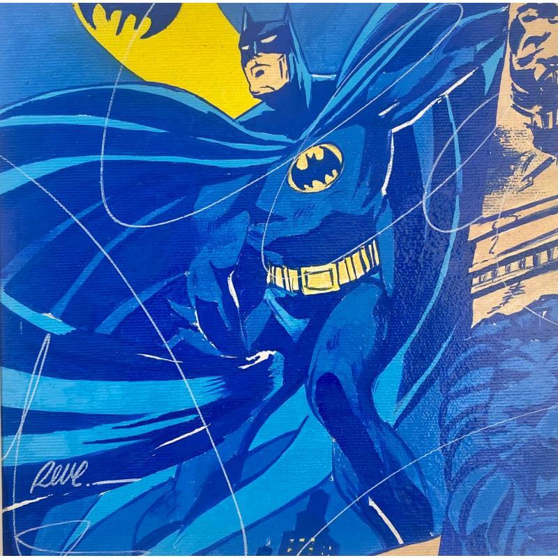 Peinture Batman le justicier par Revel | Tableau Pop-art Icones Pop