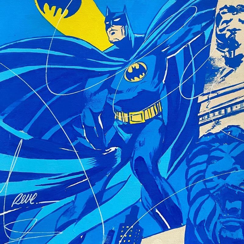 Peinture Batman le justicier par Revel | Tableau Pop-art Icones Pop Acrylique