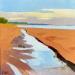 Painting Dans le sable by Clavel Pier-Marion | Painting Impressionism Landscapes Wood Oil