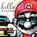 Painting Mario Bros, hello weekend by Cornée Patrick | Painting Pop-art Cinema Pop icons Child Graffiti Oil