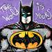 Painting Batman by Cornée Patrick | Painting Pop-art Cinema Pop icons Child Graffiti Oil