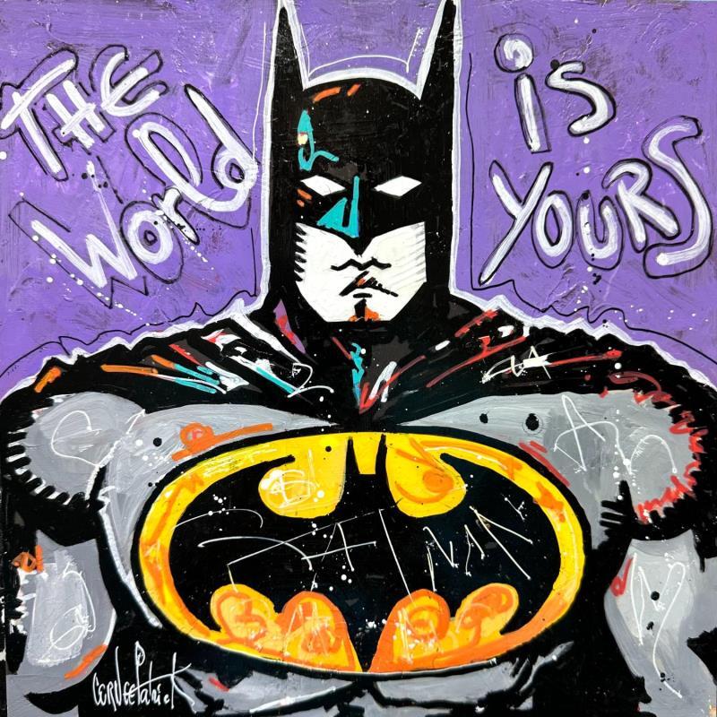 Painting Batman by Cornée Patrick | Painting Pop-art Graffiti, Oil Child, Cinema, Pop icons