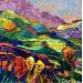 Painting Autumn hills by Georgieva Vanya | Painting Figurative Landscapes Oil