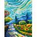 Painting The Pattern of Gogh by Georgieva Vanya | Painting Figurative Landscapes Oil