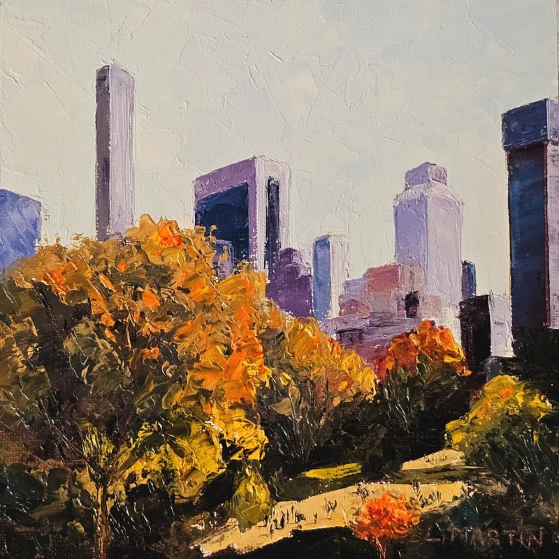 Painting Central Park, Manhattan by Martin Laurent | Painting Figurative Urban Oil