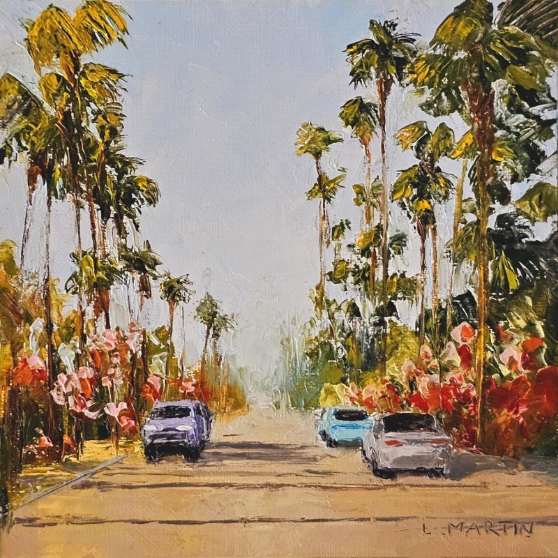 Painting Palm Springs, un matin by Martin Laurent | Painting Figurative Urban Life style Oil