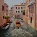 Painting Venise, rio de Sant'Agostin by Martin Laurent | Painting Figurative Urban Life style Oil