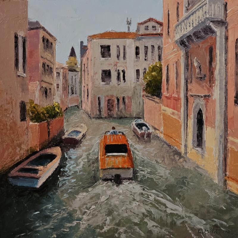 Painting Venise, rio de Sant'Agostin by Martin Laurent | Painting Figurative Urban Life style Oil