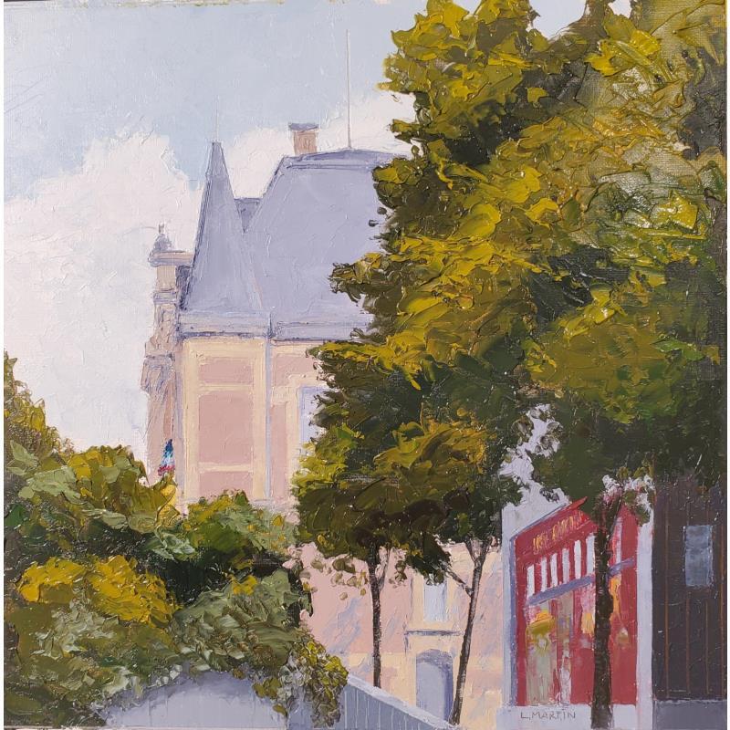 Gemälde Rueil, aux délices von Martin Laurent | Gemälde Figurativ Urban Architektur Öl
