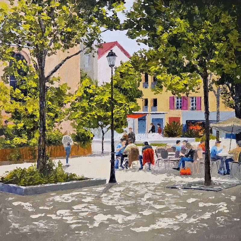 Painting Rueil,  début d'après midi by Martin Laurent | Painting Figurative Urban Life style Oil