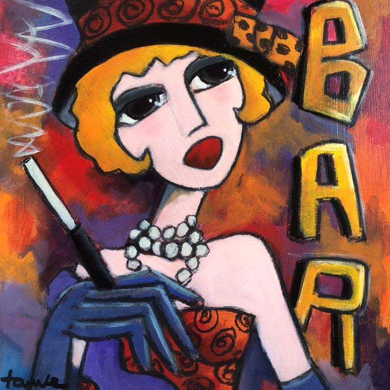 Painting Cabaret by Fauve | Painting Figurative Life style Acrylic