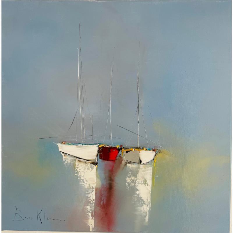 Painting Silence by Klein Bruno | Painting Figurative Marine Oil
