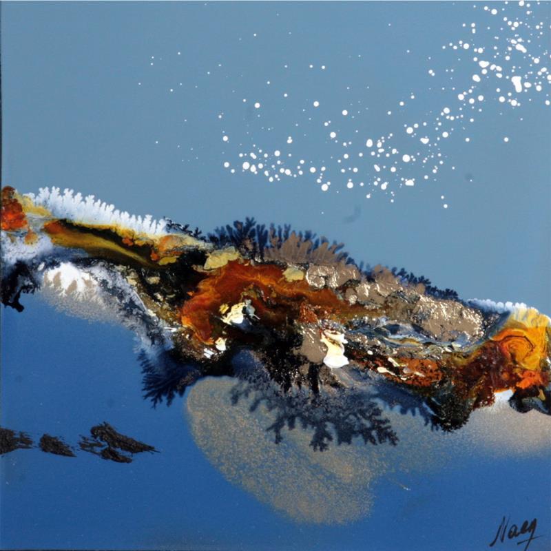Peinture C2824 par Naen | Tableau Abstrait Acrylique, Encre Nature, Paysages