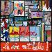 Painting La vie est belle by Costa Sophie | Painting Pop-art Acrylic Gluing Upcycling