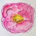 Painting Huge Peonie by Caitrin Alexandre | Painting Figurative Landscapes Nature Watercolor Ink Paper