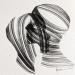 Peinture Time CCCI par Nicol | Tableau Figuratif Portraits Minimaliste Noir & blanc Encre