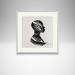 Gemälde Time CCCXIII von Nicol | Gemälde Figurativ Porträt Minimalistisch Schwarz & Weiß Tinte