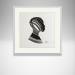 Peinture Time CCCXIII par Nicol | Tableau Figuratif Portraits Minimaliste Noir & blanc Encre