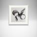 Gemälde Time CCCII von Nicol | Gemälde Figurativ Porträt Minimalistisch Schwarz & Weiß Tinte